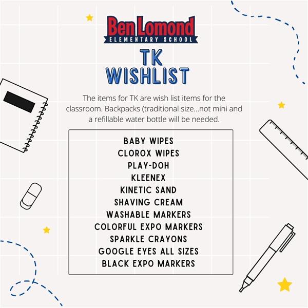 TK Wish List